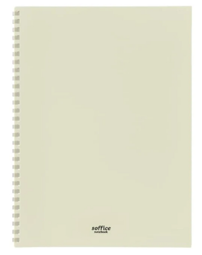 Soffice Notebook B5 Off White Soft Ring