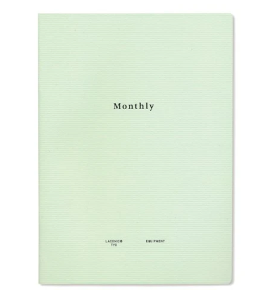 Laconic Style Monthly Notebook