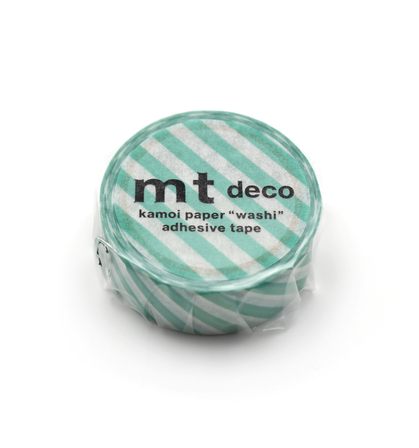 MT Washi Stripe Emerald Green