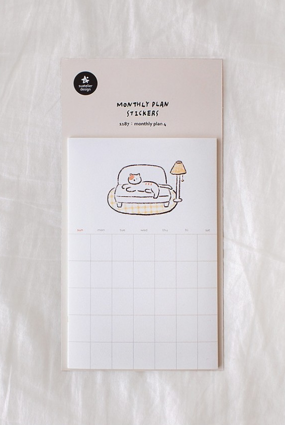 1187 monthly plan 4 Sticker Note