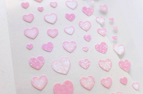1192 love heart Stickers