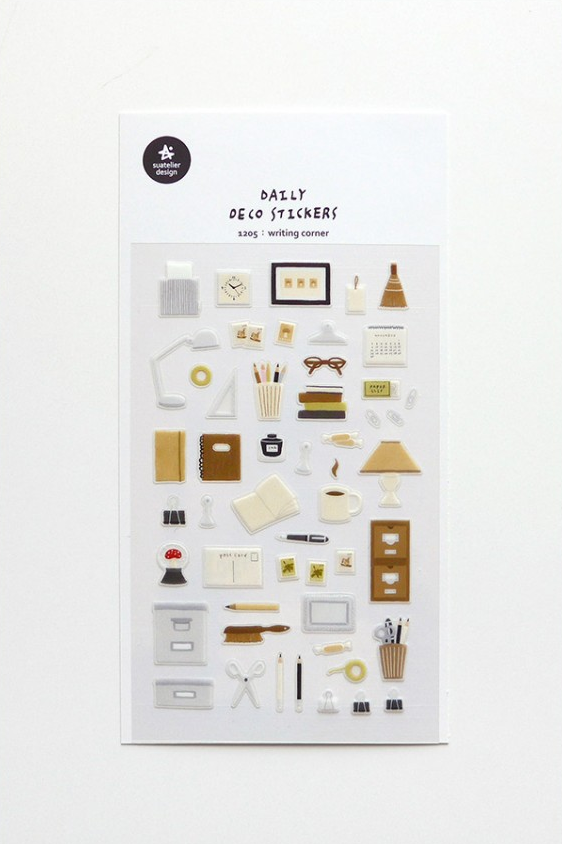 1205 writing corner Stickers