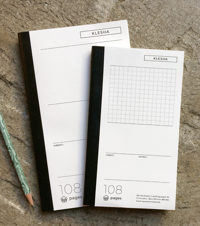 Klesha A6/B6 Notebook - 3 styles