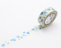 MT Washi Blue Heart Stamp