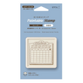 Pre-inked Brown Calendar Monday Start Stamp