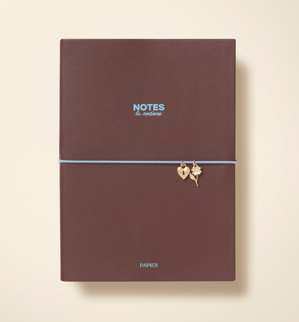 Chestnut and Ink Lined Notebook