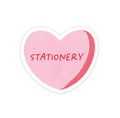 Stationery Candy Heart Sticker