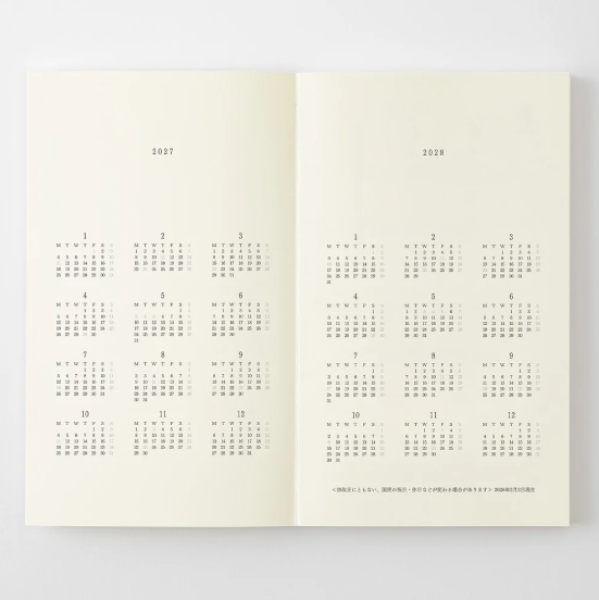 MD Diary 2027 B6 Slim
