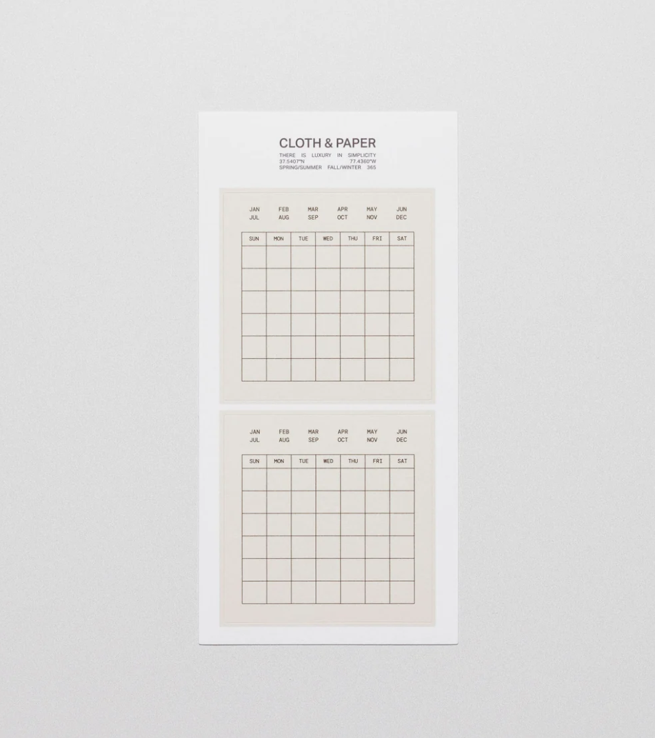 Label Planner Stickers - Calendar