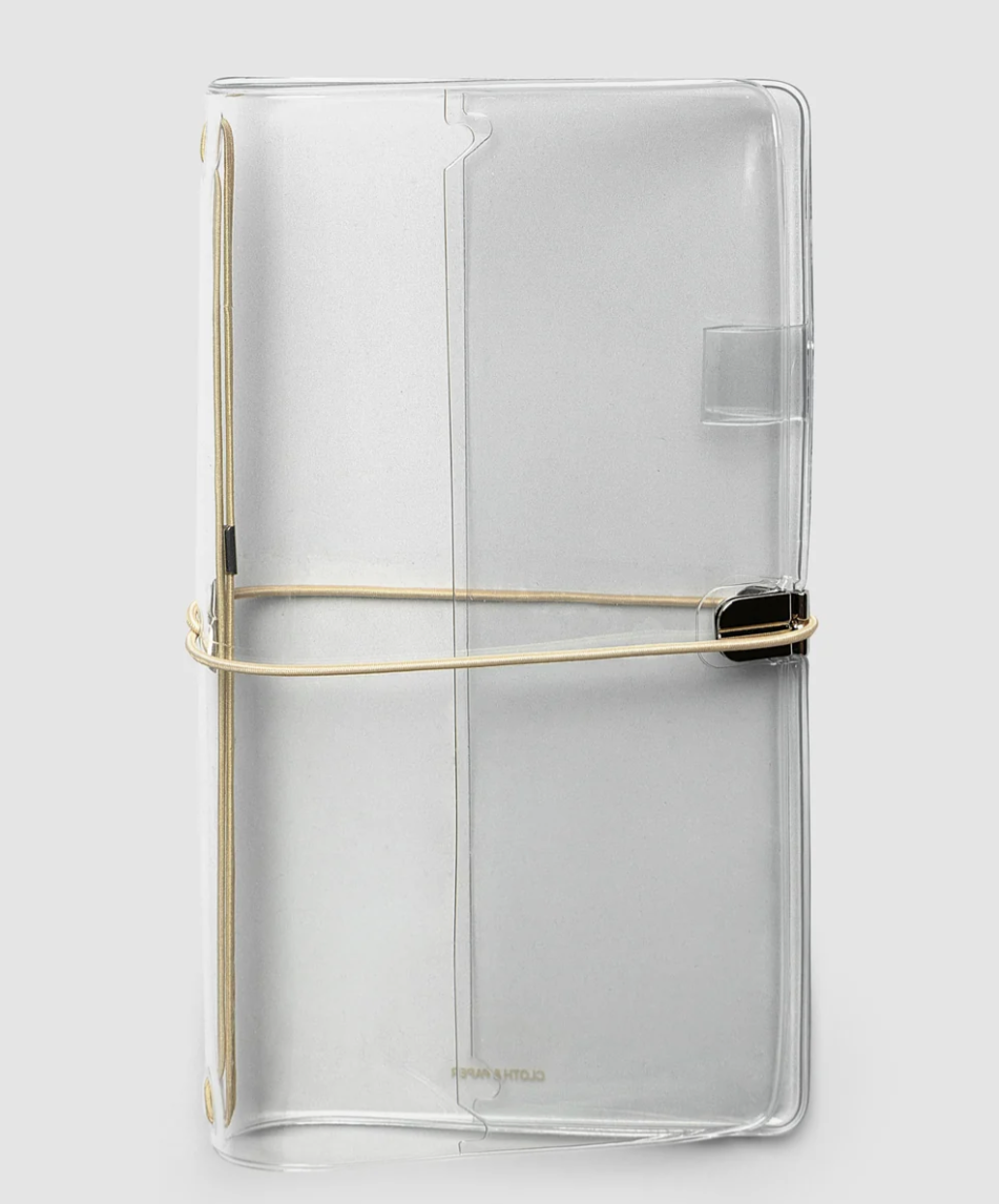 Clear Vinyl Travel Notebook Cover - A5 Slim