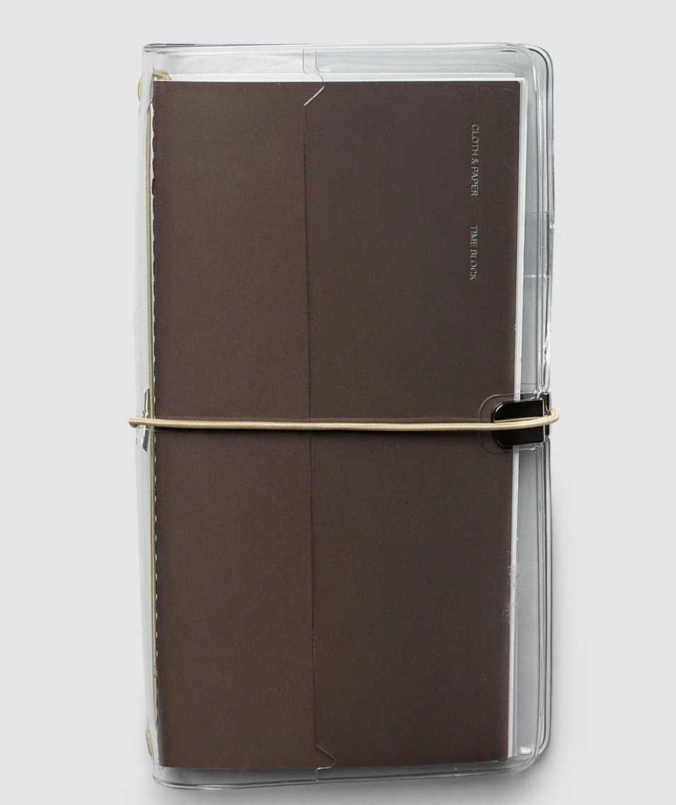 Clear Vinyl Travel Notebook Cover - A5 Slim