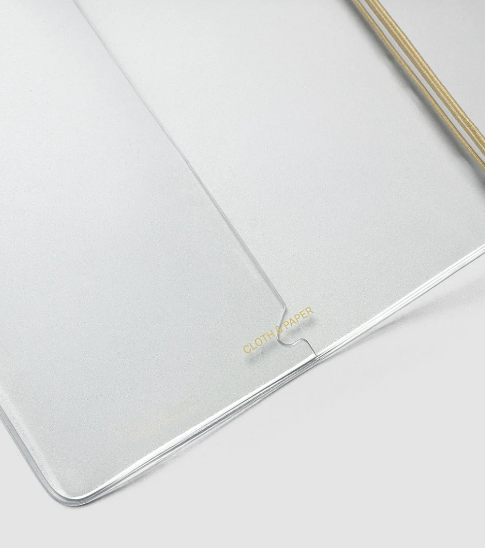 Clear Vinyl Travel Notebook Cover - A5 Slim