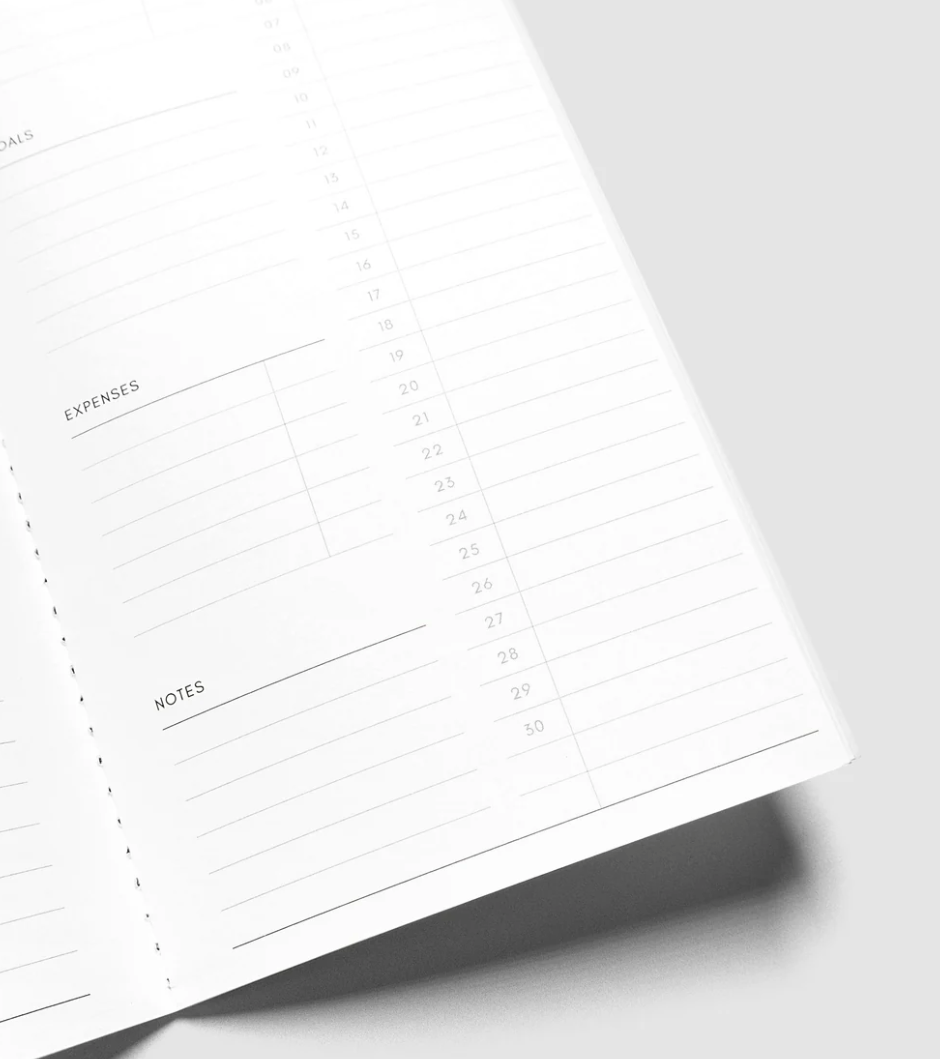 2027 Dated Travel Notebook - Monthly A5 Slim