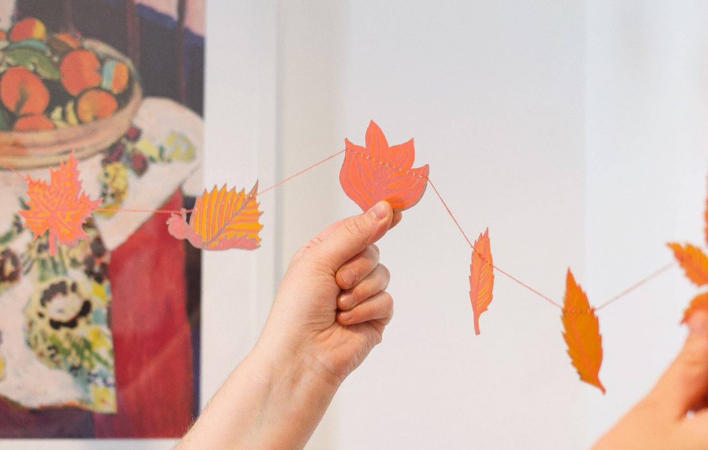 Autumn Leaves Sewn Garland