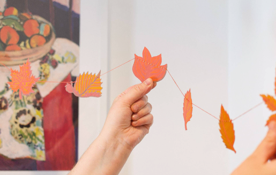 Autumn Leaves Sewn Garland