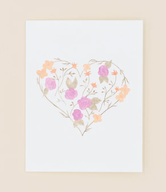 Floral Heart Card