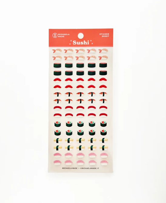 Sushi PET Sticker Sheet