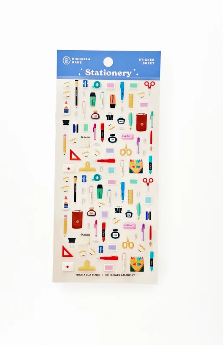 Stationery PET Sticker Sheet