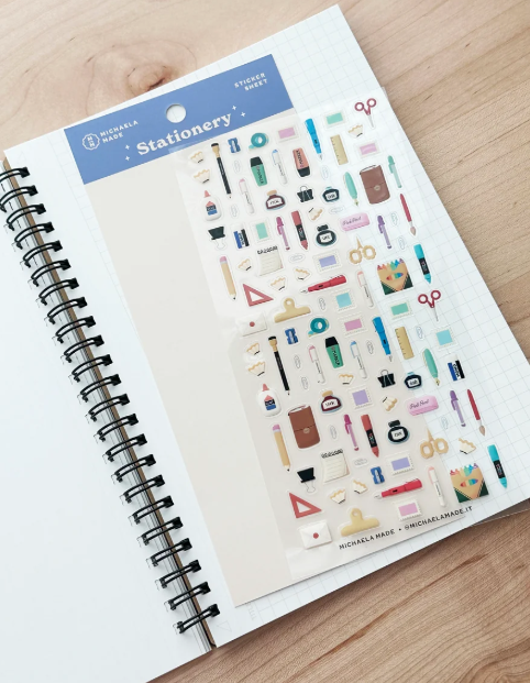 Stationery PET Sticker Sheet