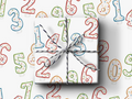 Birthday Candles Wrapping Paper Roll