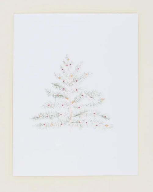 Tree Lights Greeting Card - Set of 8