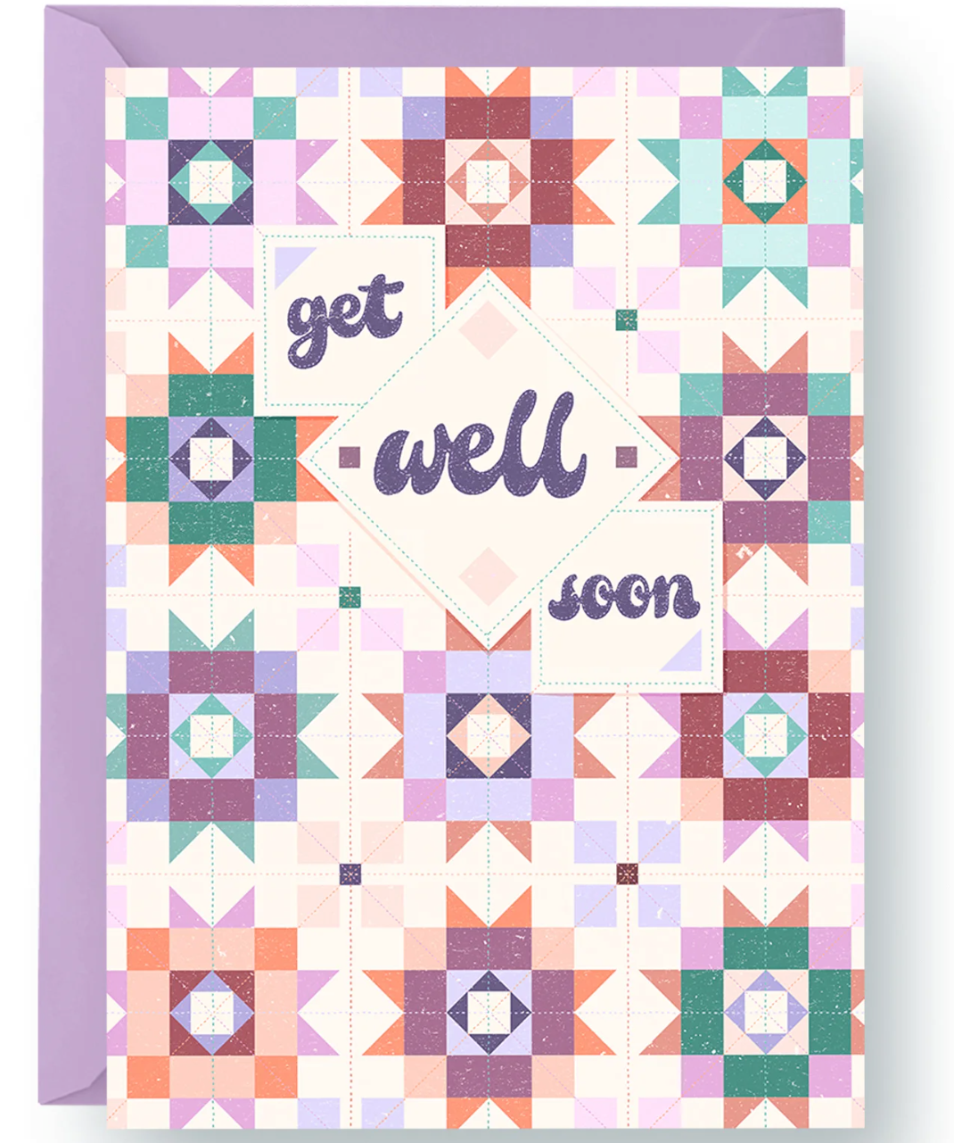 "get well soon" quilt card
