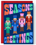 "seasons greetings" nutcracker card