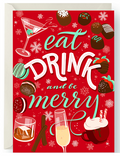 "eat, drink, and be merry" card