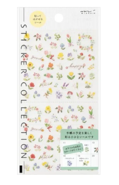 Midori Wild Flowers Stickers