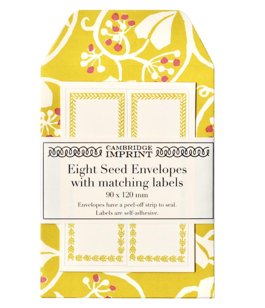 Seed Envelopes with Matching Labels - Set of 8