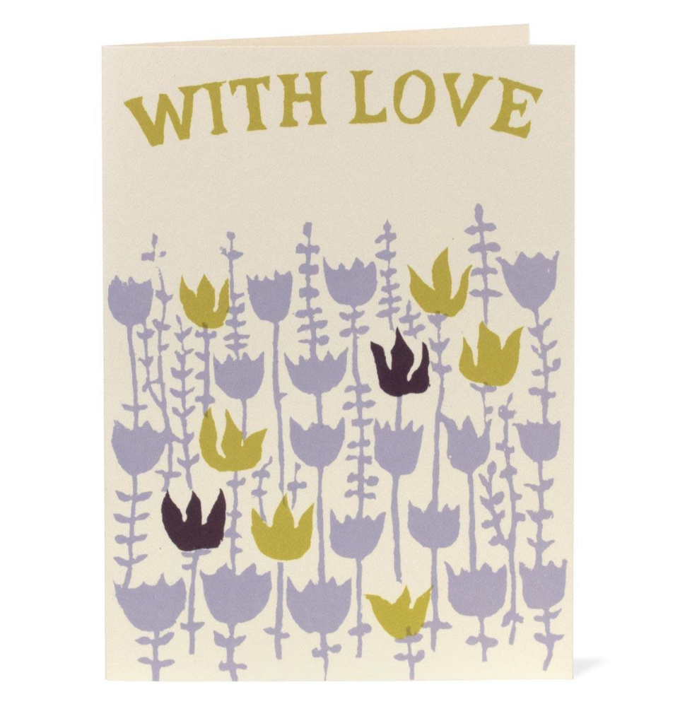 With Love Flowers Card