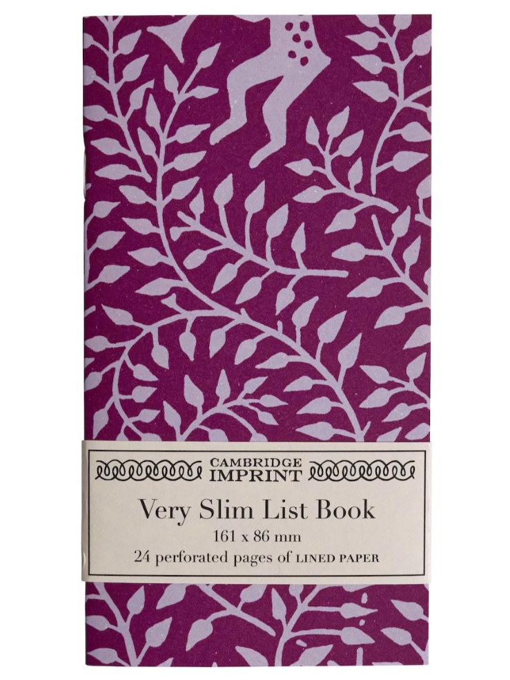Very Slim List Book