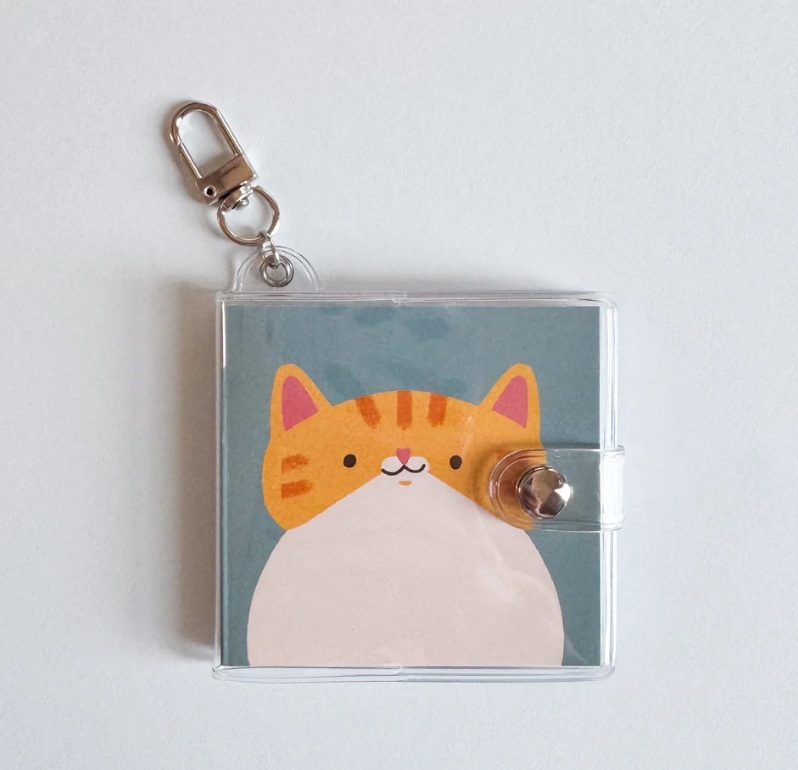 Happy Little Paper Co Mini Notebook Bag Charm Keychain
