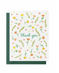 Thank You Card — Minimal Flowers