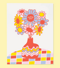 The Good Twin Thank You Vase Greeting Card