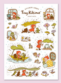 Tiny Kikimo Rainy Days Sticker Sheet