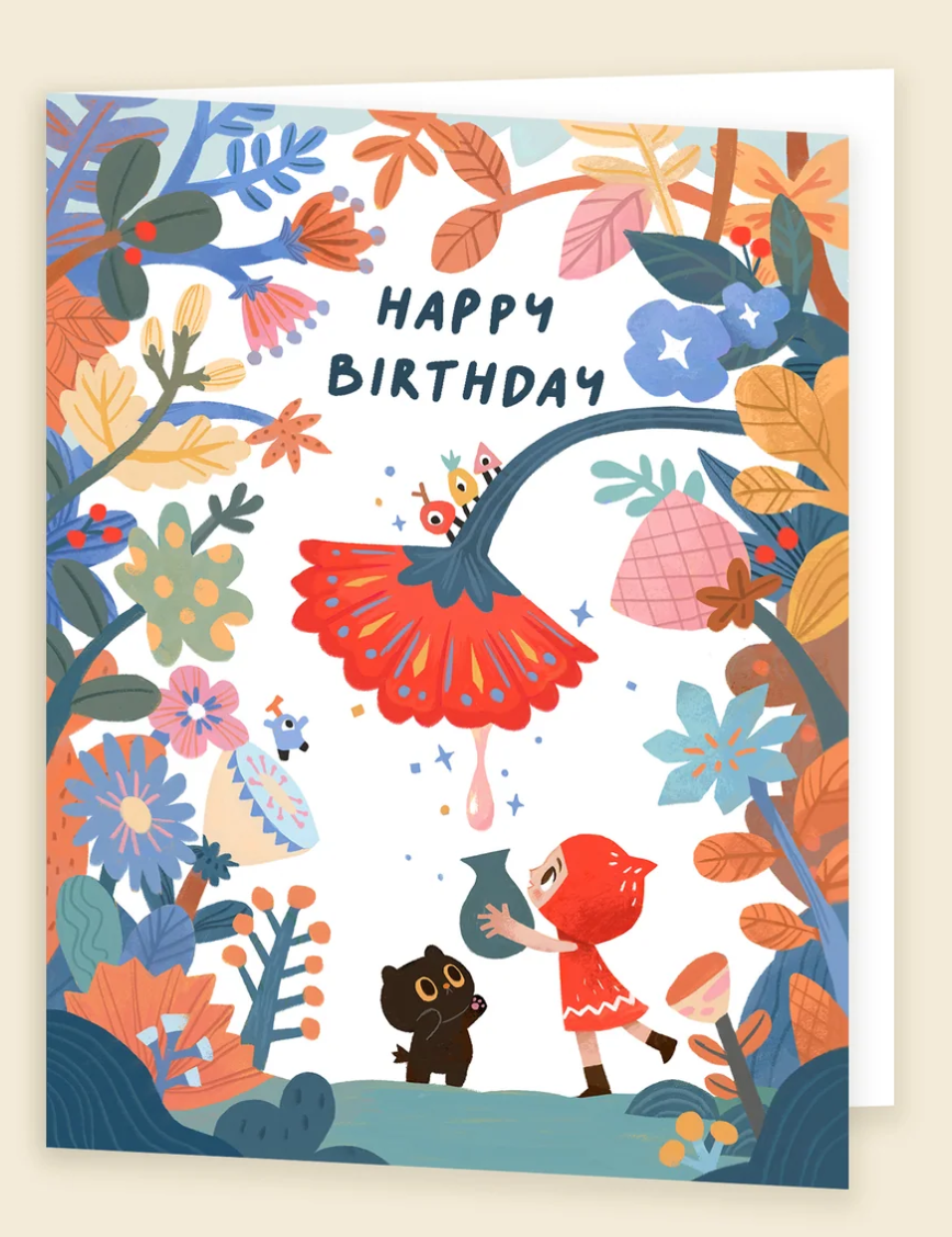 Tiny Kikimo Happy Birthday Greeting Card