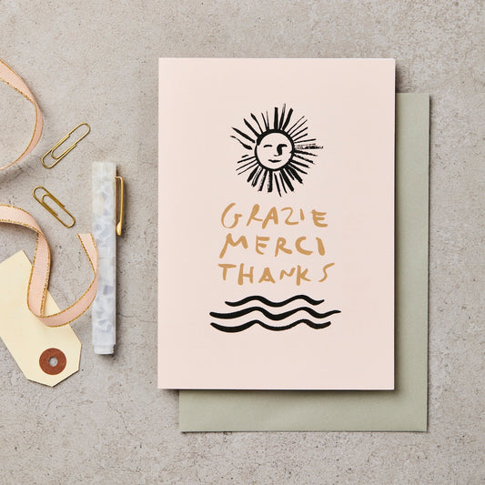 Sun Grazie Merci Thanks