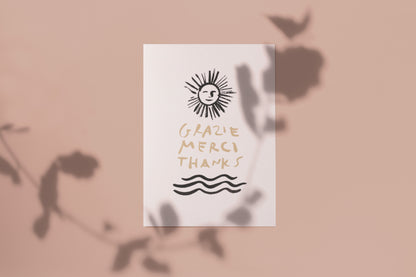 Sun Grazie Merci Thanks