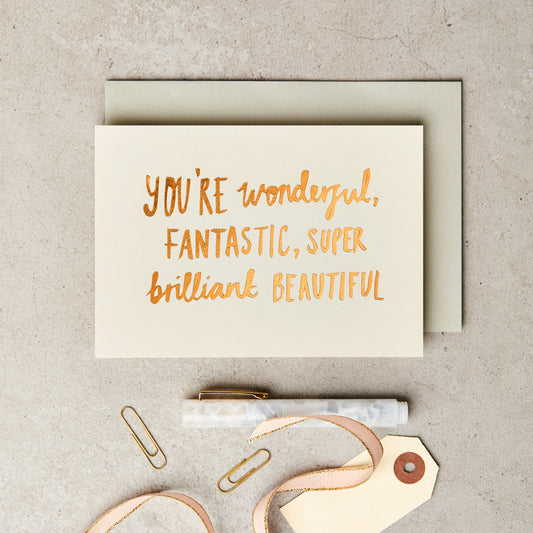 Wonderful, Fantastic Foiled